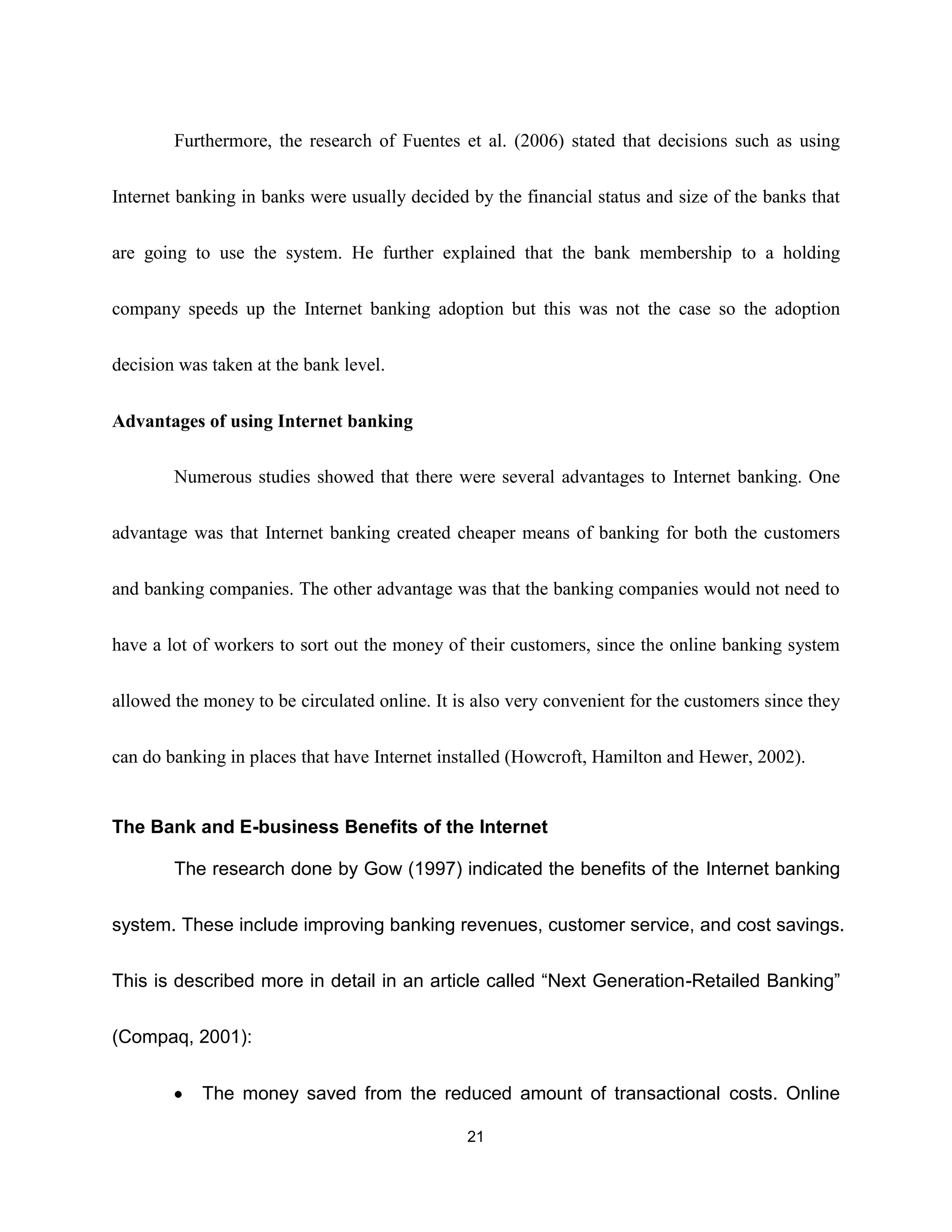 empirical analysis on internet banking adoption in manila