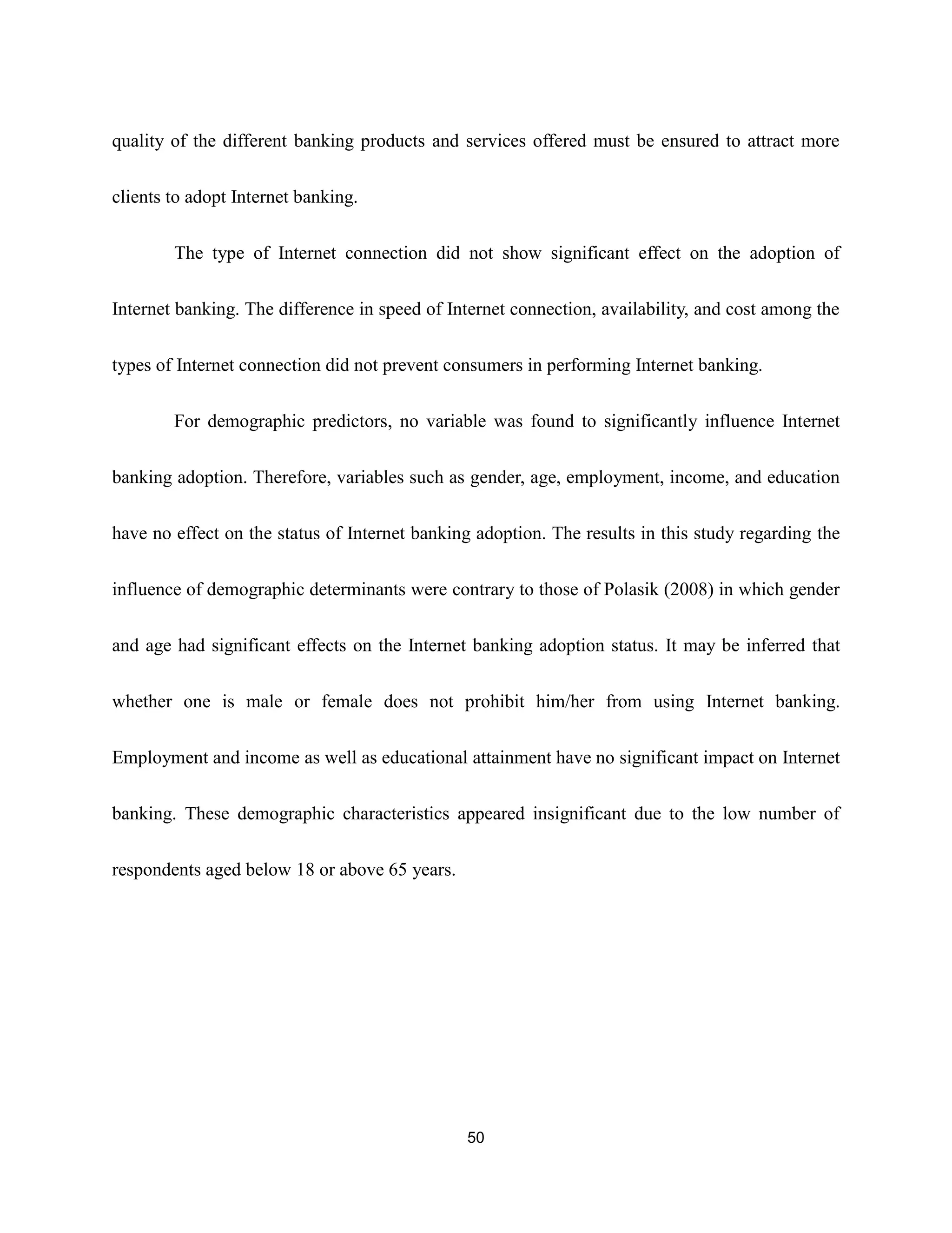 empirical analysis on internet banking adoption in manila