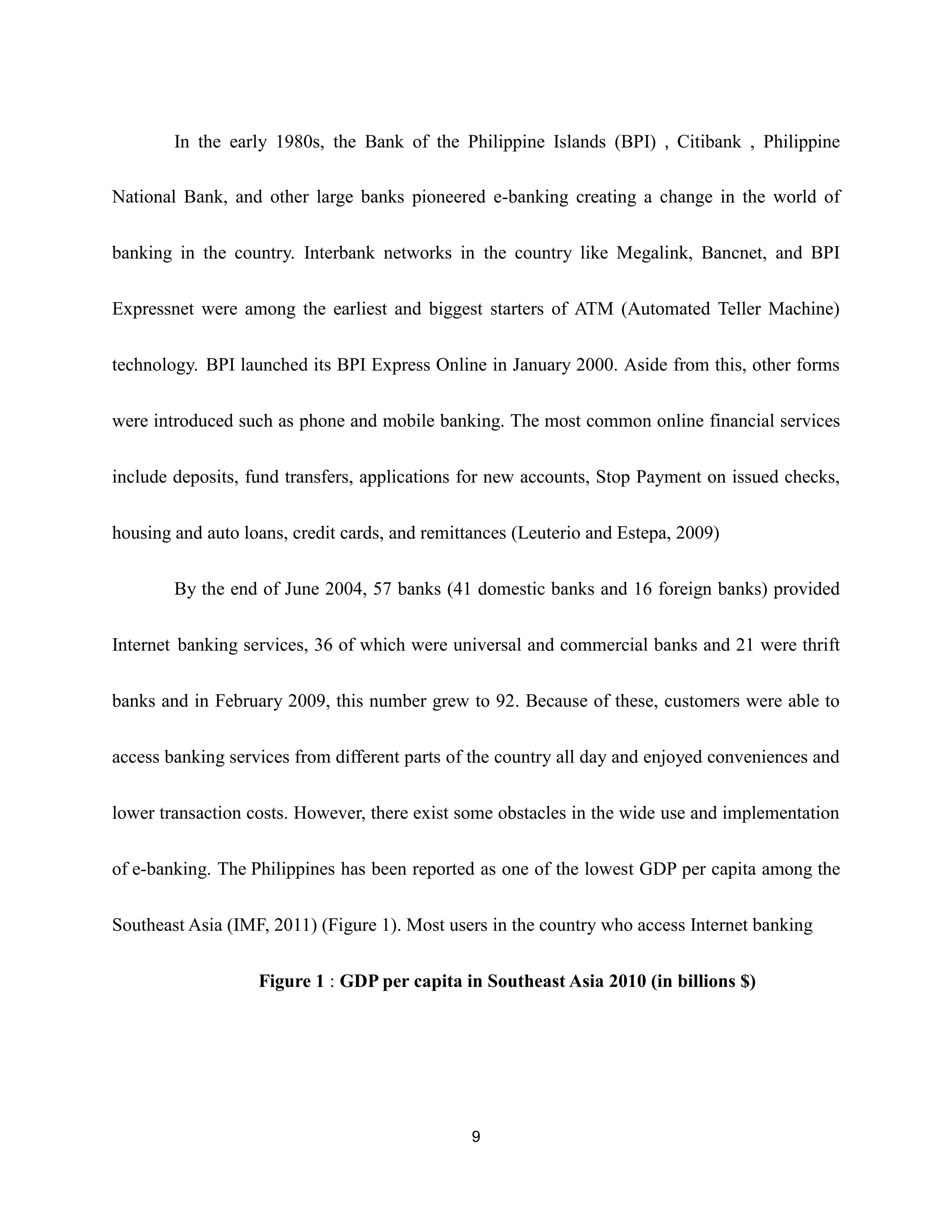 empirical analysis on internet banking adoption in manila