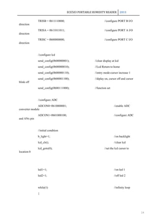 humidity sensor project | DOCX