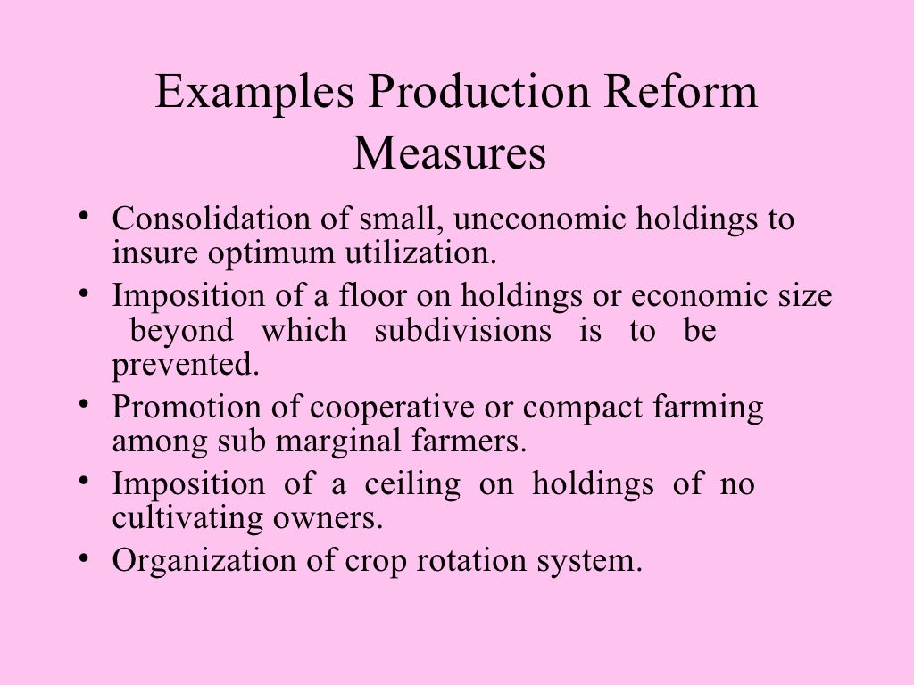 LAND & AGRARIAN REFORM