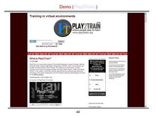 Demo ( Play2Train   ) 
