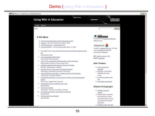 Demo ( Using Wiki in Education  ) 