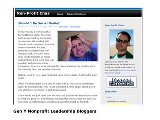 Gen Y Nonprofit Leadership Bloggers 