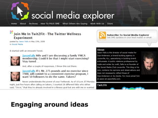 Engaging around ideas 