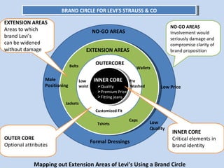 Levi Positioning Matrix Levi's Brand equity | PPT