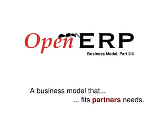 Open Source Business Model of Open ERP