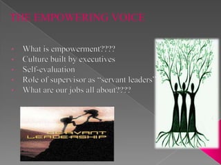 THE EMPOWERING VOICE
 
