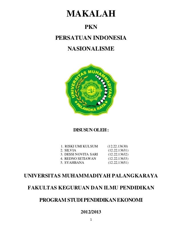 Makalah Nasionalisme