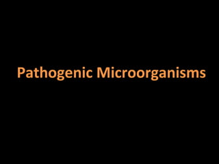 Pathogenic Microorganisms
 
