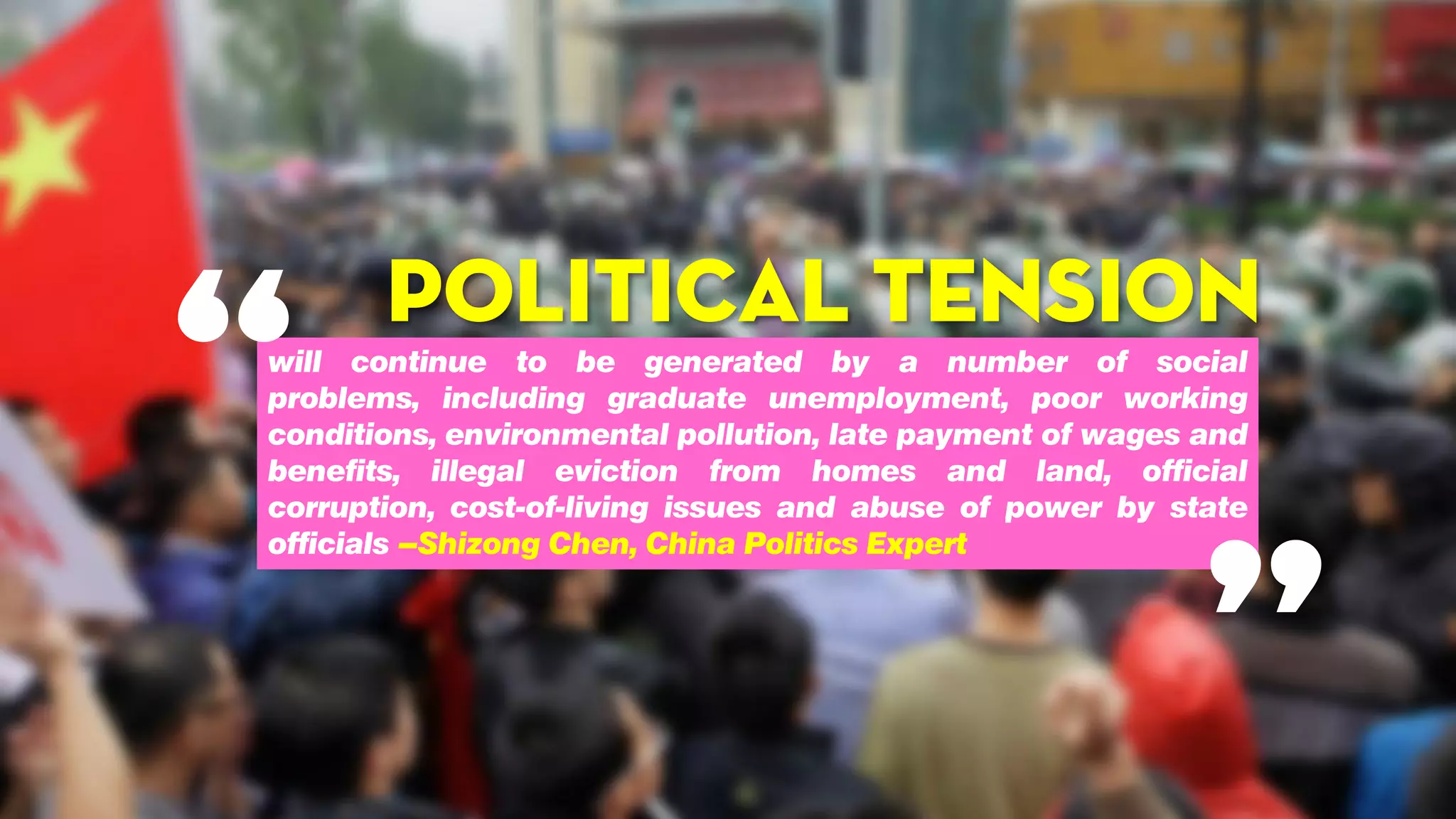 Political Tension
“
”
 