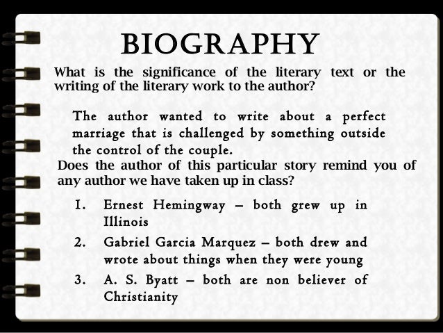 Literary biography definition