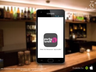 Mobile Application for Restaurants, Clubs, Hotels, and more