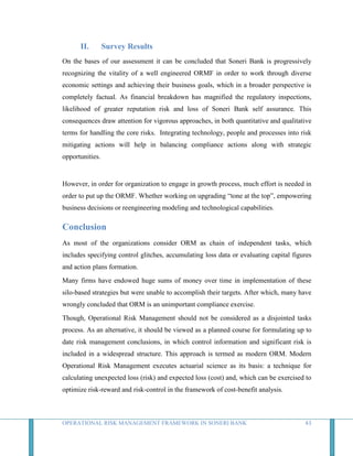 Operational Risk Management Framework in Soneri Bank | DOCX