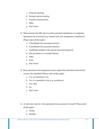 Operational Risk Management Framework in Soneri Bank | DOCX