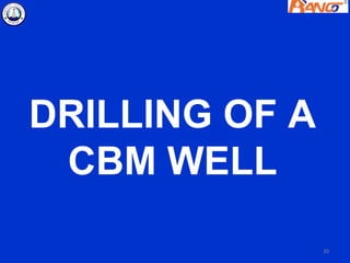 DRILLING OF A
 CBM WELL

                30
 