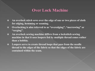 Sewing Machines Stitch Fundamentals | PPTX