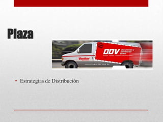 Plaza

• Estrategias de Distribución

 