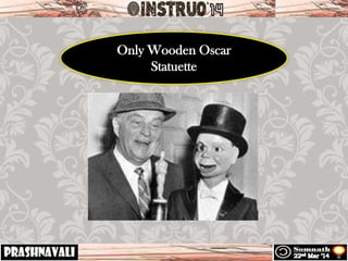 Only Wooden Oscar
Statuette
 