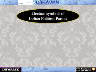 Election symbols of
Indian Political Parties
 
