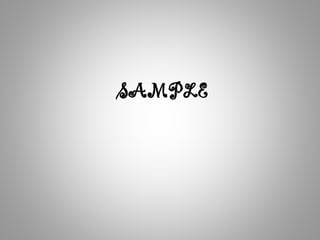 SAMPLE
 