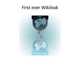 First ever Wikileak 
 