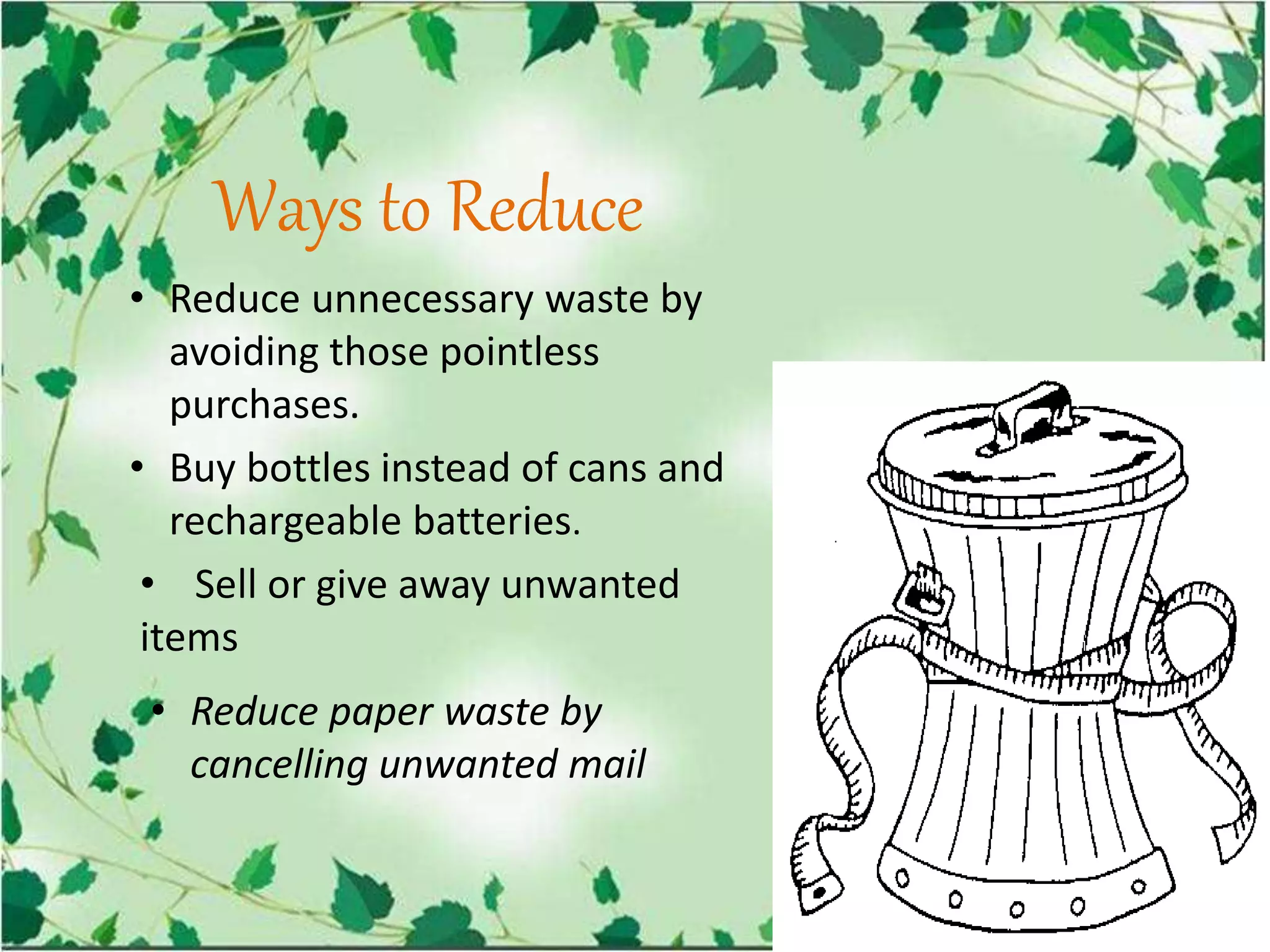 the three R's of the environment.. | PPTX