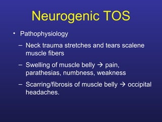 thoracic outlet syndrome | PPT