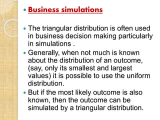 TRIANGULAR DISTRIBUTIONS | PPTX