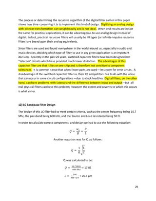 Practical Active Filter Design | DOCX