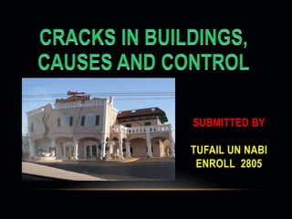 SUBMITTED BY
TUFAIL UN NABI
ENROLL 2805
 