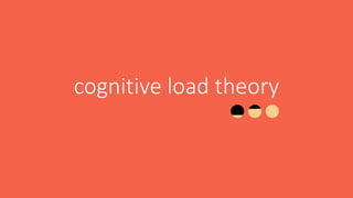cognitive load theory
 