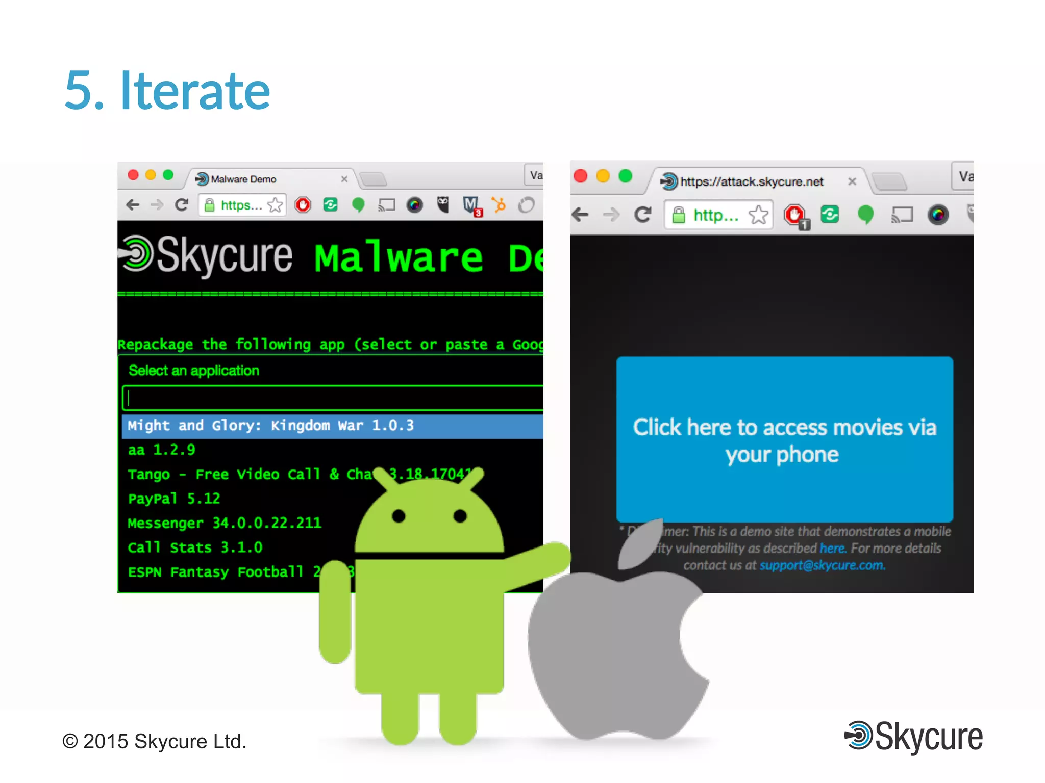 Title of Presentation DD/MM/YYYY© 2015 Skycure Ltd. 21
5.'Iterate'
 