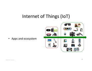 Internet'of'Things'(IoT)'
23'
''
'
'
'
•  Apps'and'ecosystem'
COPYRIGHT'2015,'Hadi'Nahari'
 