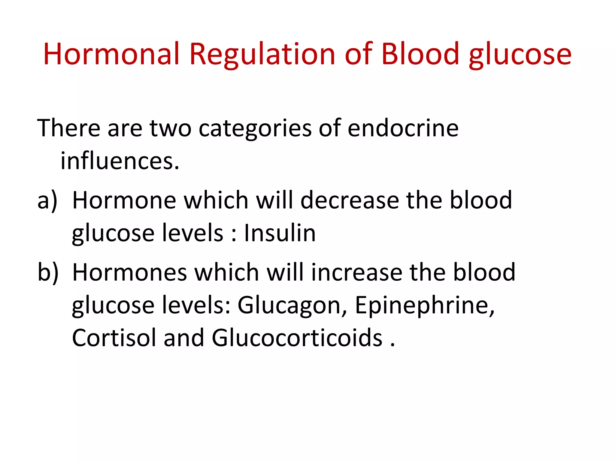 Regulation of blood glucose | PPTX