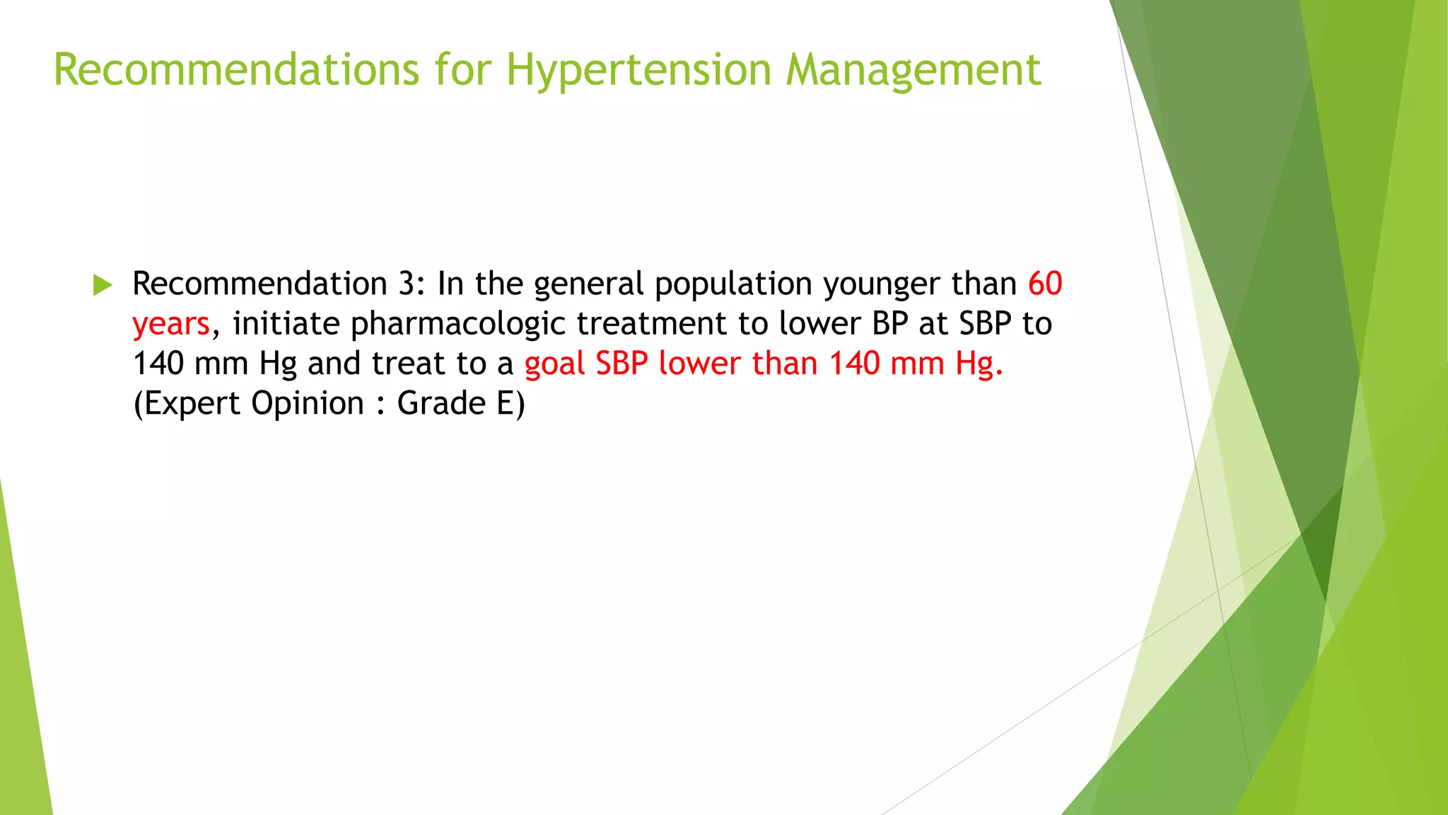 Hypertension Guidelines JNC 8 | PPTX