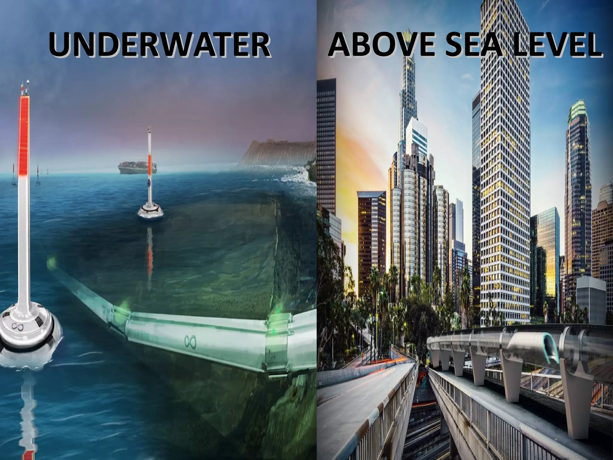UNDERWATERUNDERWATER ABOVE SEA LEVELABOVE SEA LEVEL