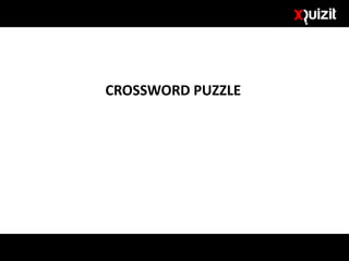 CROSSWORD PUZZLE
 