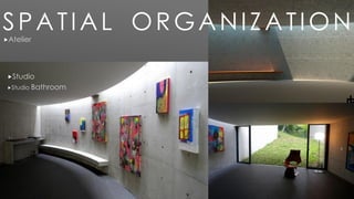 SPATIAL ORGANIZATIONAtelier
Studio
Studio Bathroom
 