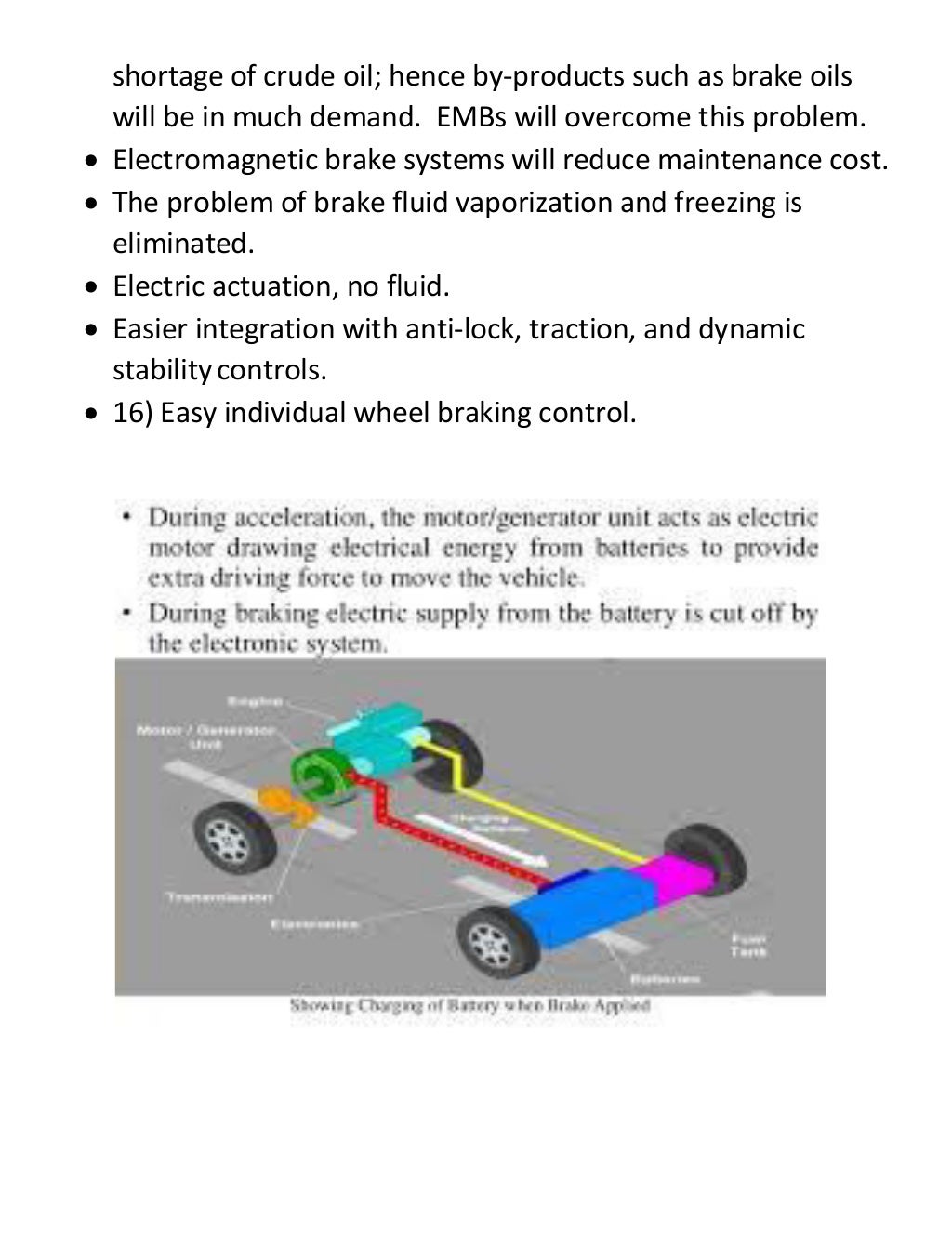 report on breaking system