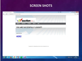 SCREEN SHOTS
 