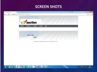 SCREEN SHOTS
 