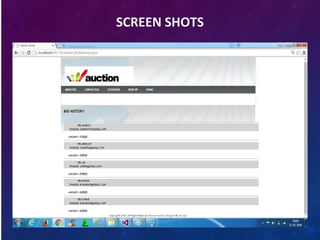 SCREEN SHOTS
 