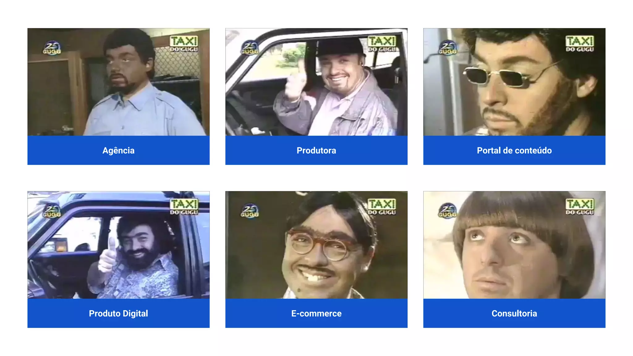 Portal de conteúdoProdutoraAgência
Produto Digital E-commerce Consultoria
 