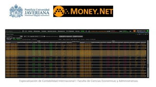 Especialización de Contabilidad Internacional I Faculta de Ciencias Económicas y Administrativas
 