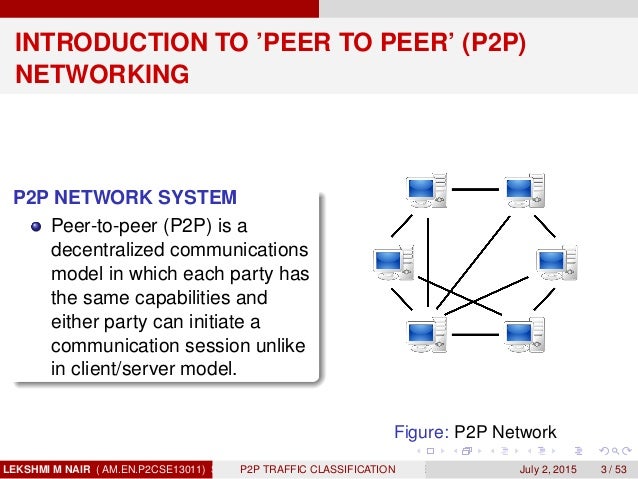 P2P Netwok Traffic Classification