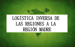 LOGÍSTICA INVERSA DE
LAS REGIONES A LA
REGIÓN MADRE
 