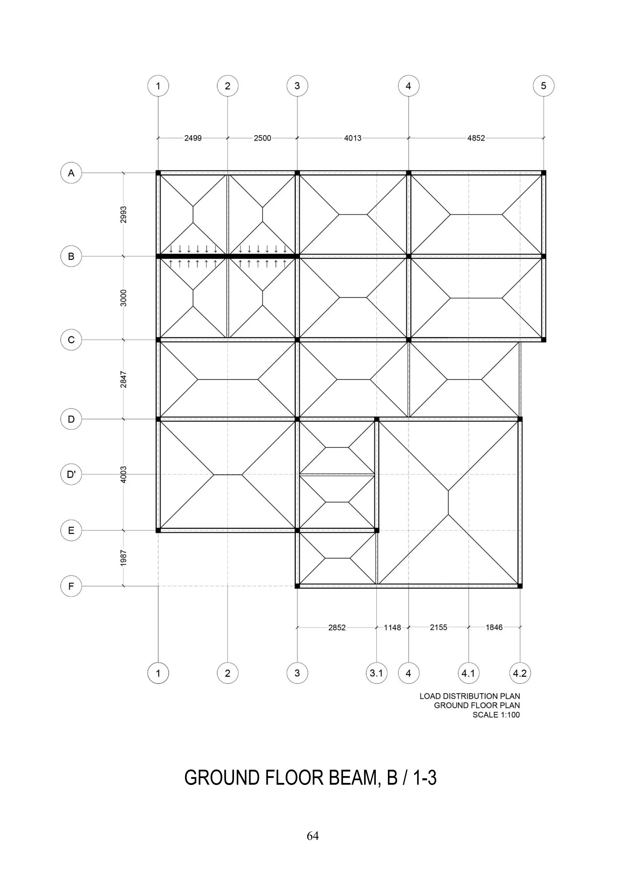 GROUND FLOOR BEAM, B / 1-3
64
 