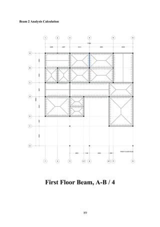 Beam 2 Analysis Calculation
First Floor Beam, A-B / 4
89
 