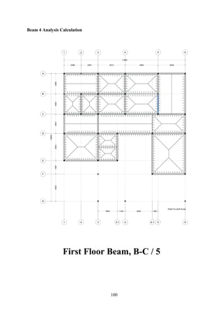 Beam 4 Analysis Calculation
First Floor Beam, B-C / 5
100
 